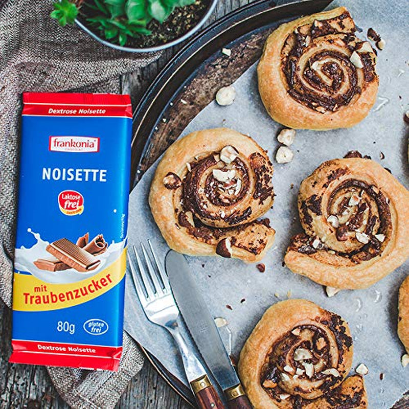 Frankonia Noisette s čokoládou a dextrózou, bez laktózy a lepku, 80 gramů
