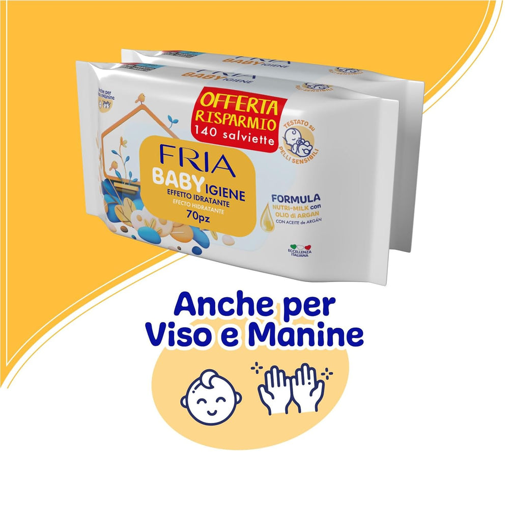 Vlhčené ubrousky, balení 2 ks (144 ubrousků)