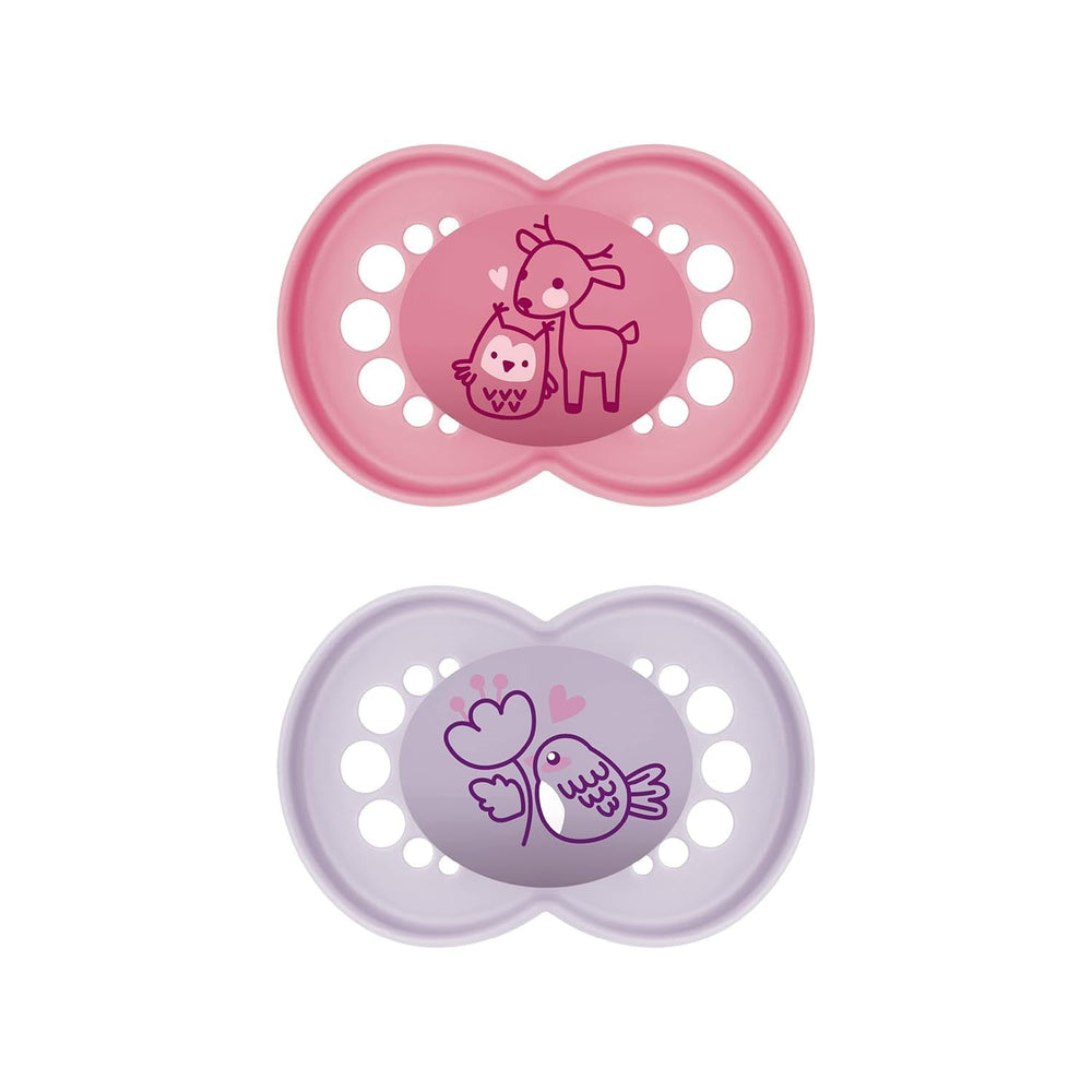 Suzetă MAM Original | Suzetă din latex | 0-6 luni | Suzetă pentru bebeluși potrivită pentru alăptare | Recomandată de moașe | Rezistent la mușcături | Latex de cauciuc natural | Oaie/Iepure | Pachet de 2