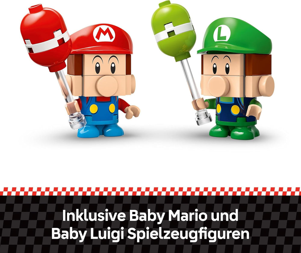 LEGO Mario Kart - Baby Mario vs. Baby Luigi Nintendo Sběratelské figurky 2 sestavitelné Speedmen Dárek pro kluky, dívky a hráče 8+ dobrodružná hračka 72034 Stavebnice Besuche den LEGO-Store