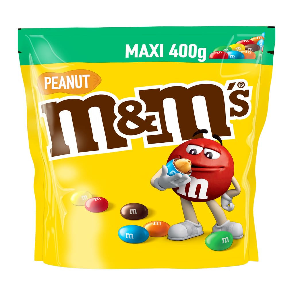 M&M'S Křupavé čokoládové lupínky s křupavým jádrem Naty Shop Arašídové čokoládové bonbóny 400G