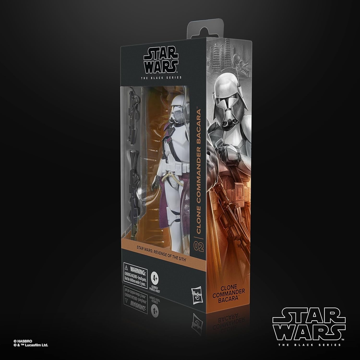 Velitel klonů černé série Star Wars Bacara, Star Wars: Ahsoka prémiová sběratelská figurka (15 cm) Akční figurky Naty Shop