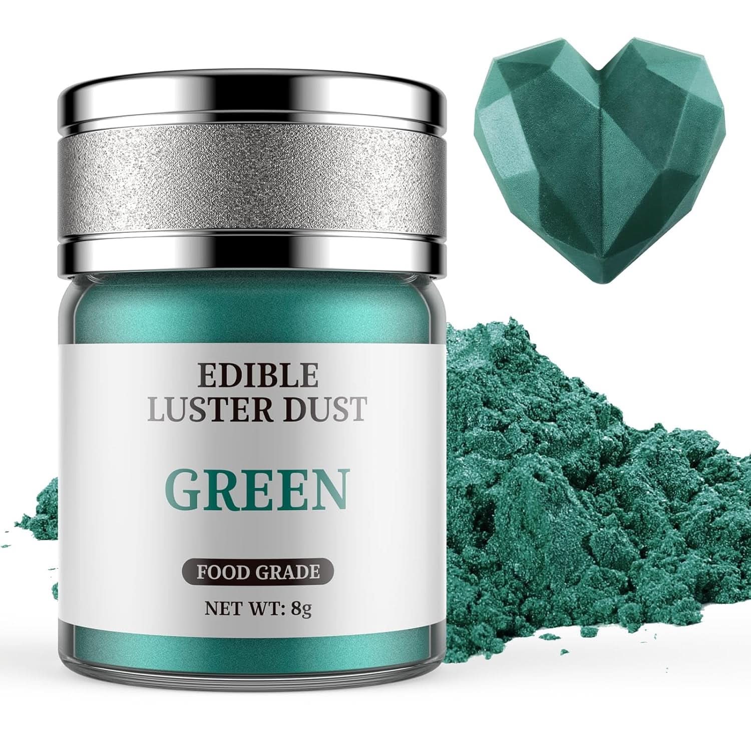 Glitter alimentar, 8 grame Glitter Naty Shop Verde