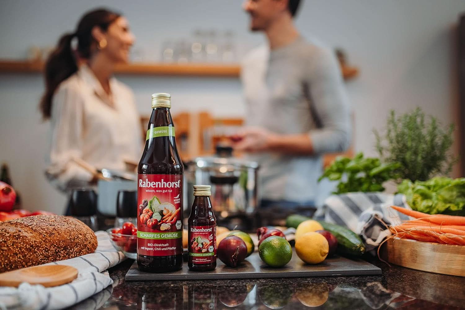 RABENHORST (6 x 700 ml) - Vysoce kvalitní zeleninová šťáva z různých druhů zeleniny s intenzivní kořenitou chutí Nealkoholické nápoje Naty Shop