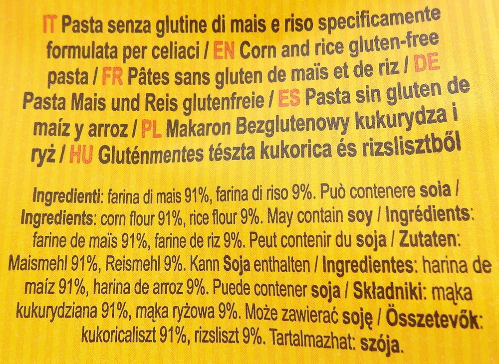 Bezlepkové těstoviny Mezze Penne s kukuřicí a rýží, 400 g