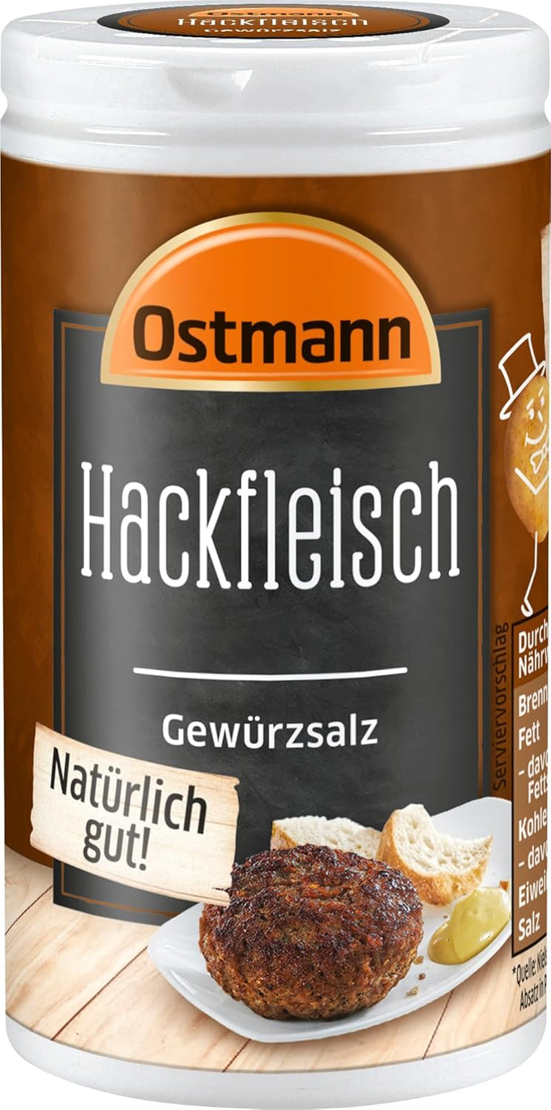 Ostmann Gewürze - Hackfleisch Gewürzsalz | Gewürz für Hackfleisch, Buletten nebo Cevapcici | 60 g ve Streudose
