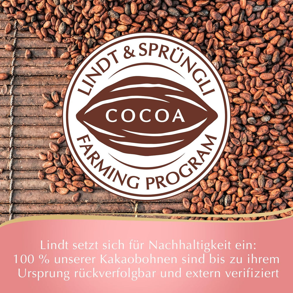 Ouă de ciocolată cu nuga, ediție decorativă de ciocolată Lindt, aurii | 90 g | 5 ouă de ciocolată din nuga delicată cu alune de pădure în ciocolată cu lapte alpină | Ciocolată de Paște | Cadou de ciocolată