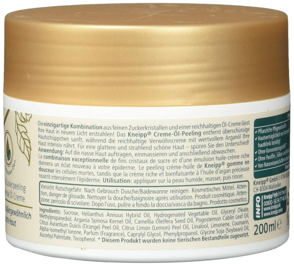 Kneipp Pampering Cream Oil Scrub, 200 ml Cosmetice si Infrumusetare Naty Shop