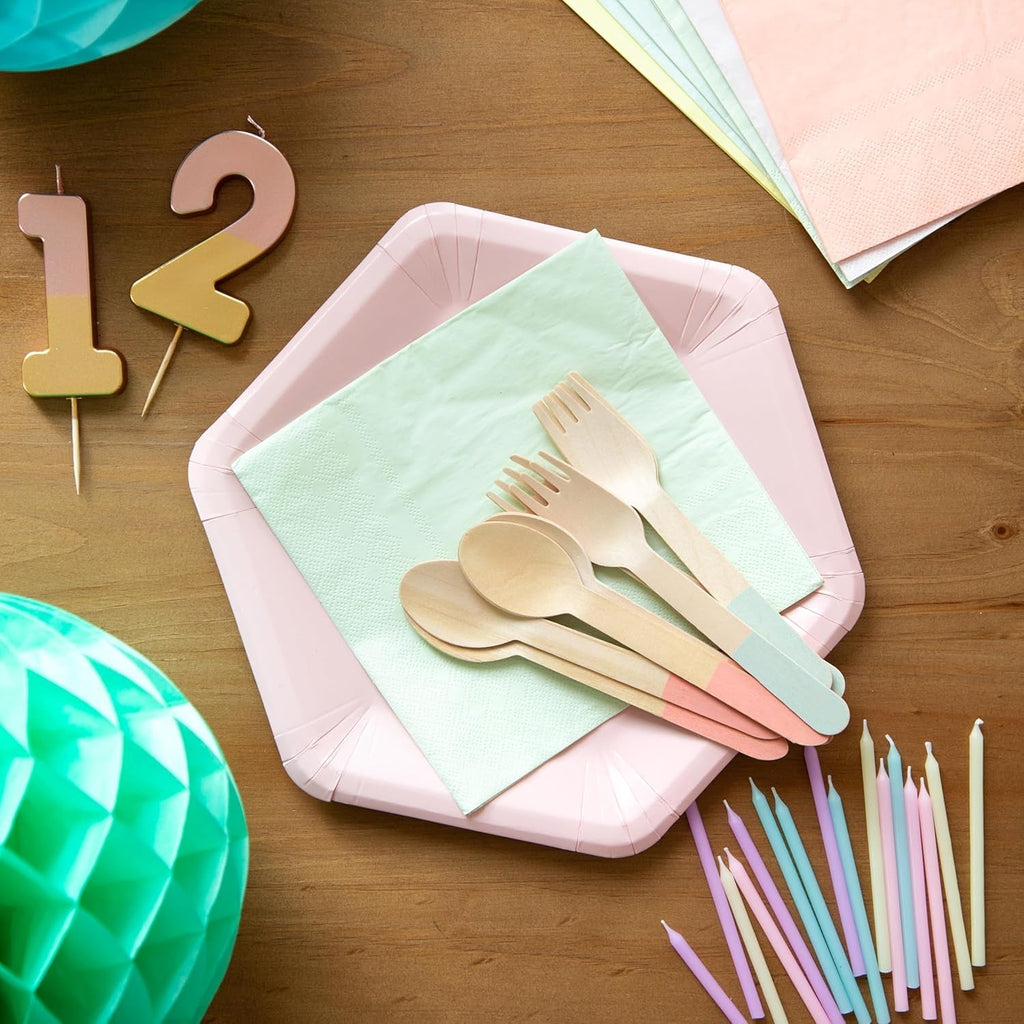 Talking Tables Șervețele pastelate drăguțe | Șervețele moi de unică folosință reciclabile și de înaltă calitate pentru vesela petrecerii aniversare pentru copii, Baby Shower, Bachelor Party, Picnic, Decoupage