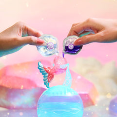 LOL Surprise! Mermaids Makeover Magic Tots – Luciu de buze adevărat pentru tine și păpușa ta, pentru a te crea singur, a amesteca și a crea machiaj, Joc distractiv cu apă, 6 păpuși de colecționat – Vârste 4+