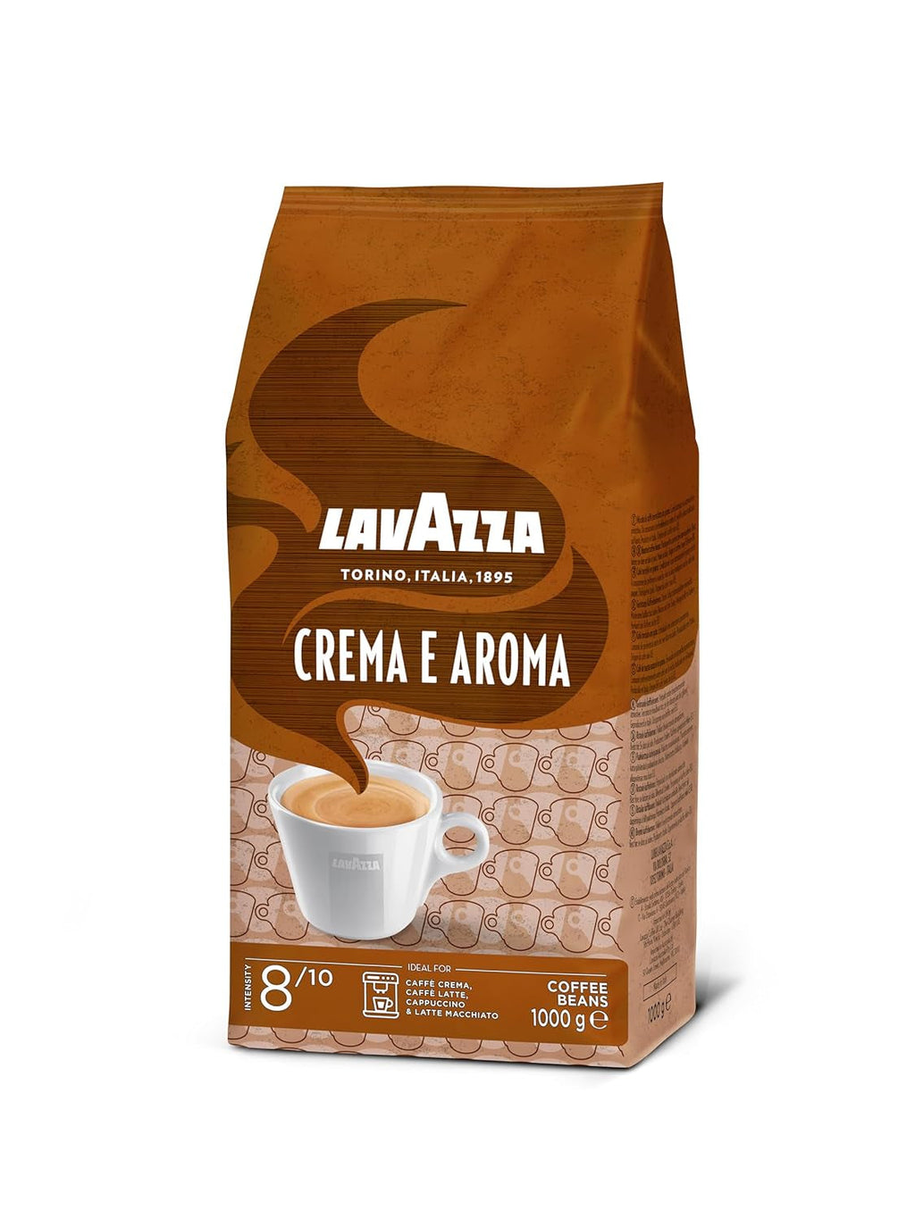Lavazza, Crema E Aroma, boabe de cafea Arabica și Robusta, ideale pentru mașinile Espresso Cafea Naty Shop