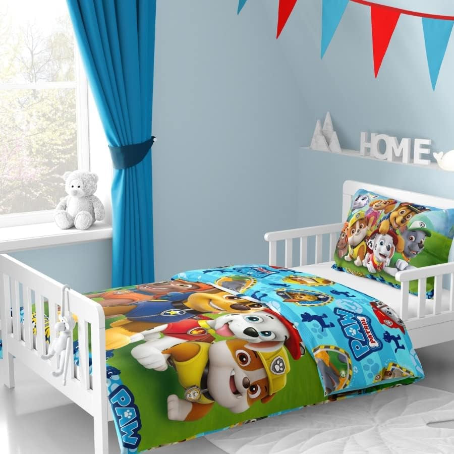 Bettbezug 100X135 40X60 Baumwolle · Kompatibilní s Paw Patrol Baby Kinderbettwäsche Für Mädchen Und Jungen · 2 kusy · 1 Kissenbezug 40X60 + 1 Bettbezug 100X135 Cm Naty Shop