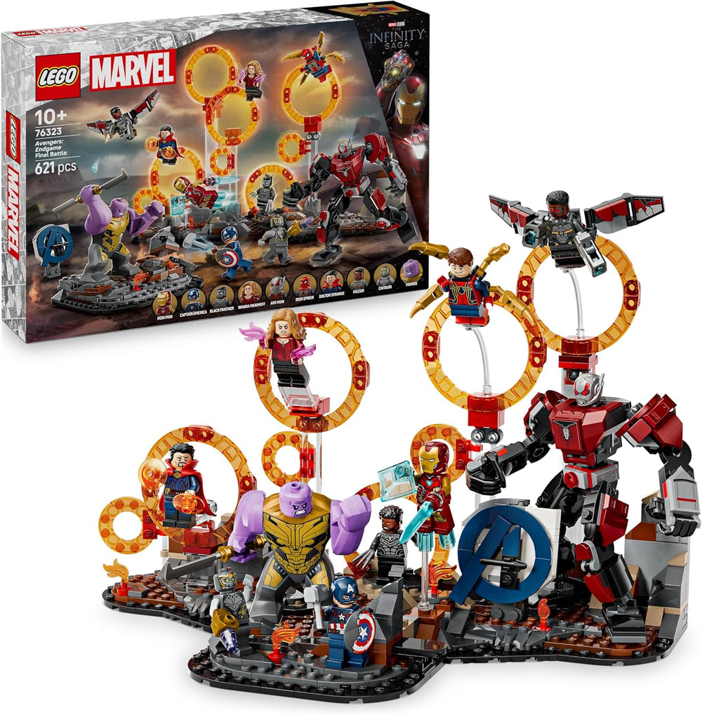 LEGO ǀ Marvel Avengers: Endgame Letzter Showdown - Bauspielzeug s 10 minifigurkami, darunter Captain America, Iron Man, Black Panther & Dr. Strange - Kreatives Geschenk für Jungen und Mädchen 76323