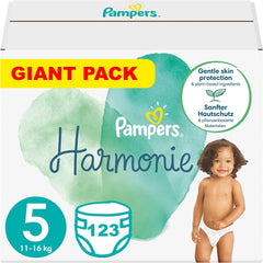Plenky PAMPERS Harmony vel. 5, 123 kusů (11-16 kg)