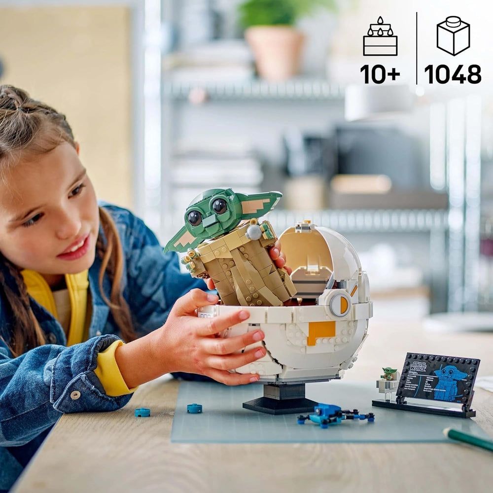 LEGO Star Wars 75403 Grogu ve své mandalorianské repulzorové kolébce - Sběratelská minifigurka - Model na sestavení, hraní a vystavení - Domácí dekorace - Dárek pro chlapce a dívky ve věku od 10 let Stavebnice Besuche den LEGO-Store