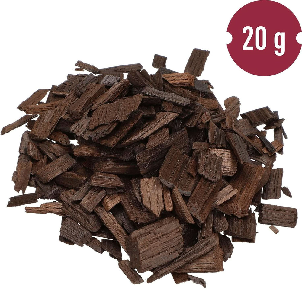 Browin Strong Roasted Oak Chips 20g - vločky, jemné dubové tyčinky na ochucení alkoholu, hnědé Aromas Naty Shop