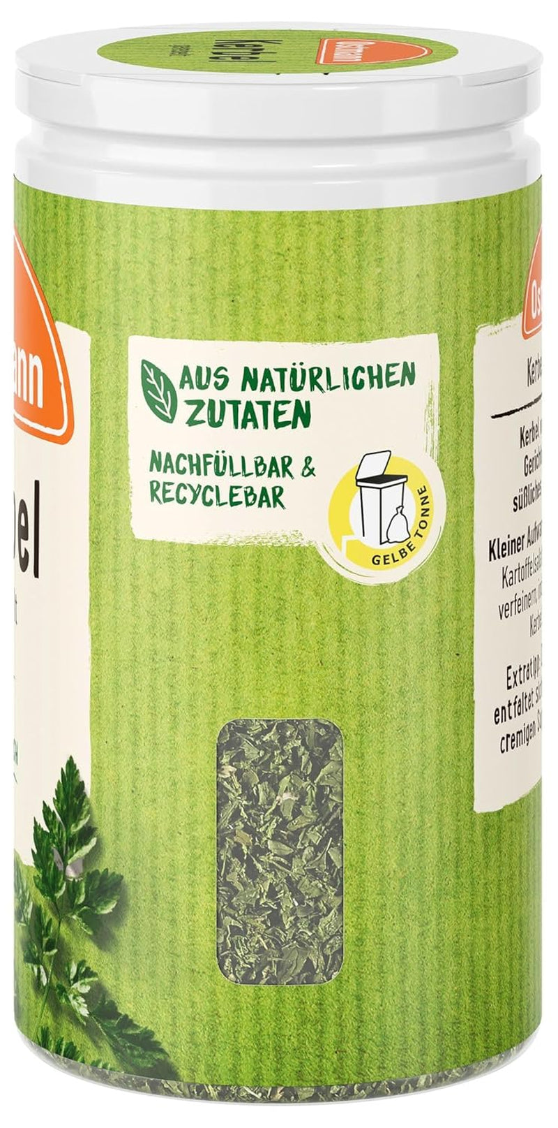 Ostmann Gewürze - Kerbel gerebelt | Kräuternote für Lammgerichten und deftige Eintöpfe | 8 g v Der Streudose