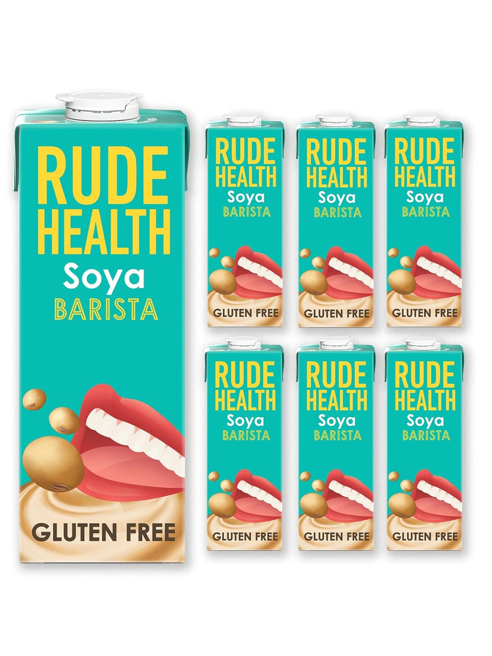Rude Health 6 x 1 litr Bio-kešu-drink, 100% přírodní Bio-Getränk, glutenfrei, ungesüßt, preisgekrönt, gesund & vegan, 100% recyklované balení