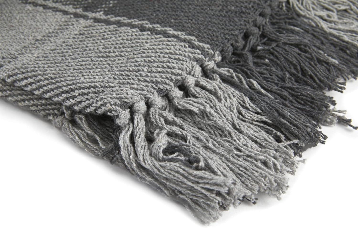 Frisco přehoz, Recyklovaná bavlna, Tradiční, Přehoz, Na židli, pohovku, pohovku, přehoz, přikrývku, Antracit, 127 X 152 cm Postele a přikrývky Emma Barclay