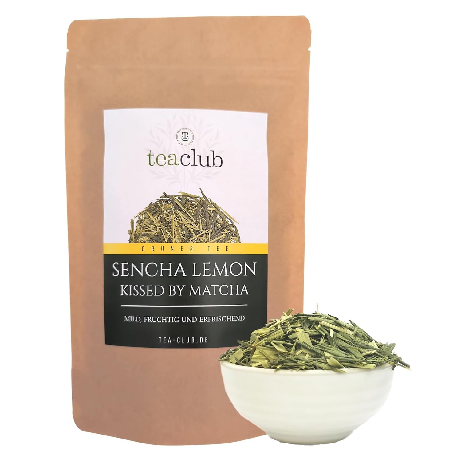 Ceai verde Sencha Lemon vrac 100G, ceai verde japonez cu matcha și lemongrass vrac, ceai verde vrac Japonia, ceai verde japonez Teaclub