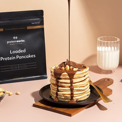 Protein Works - Nabitý protein Pfannkuchen | Premium Pfannkuchen Mischung | Eiweiß Palačinky | Proteinové palačinky | 8 porcí | Natürlich | 500G Směs na pečení a vaření Naty Shop
