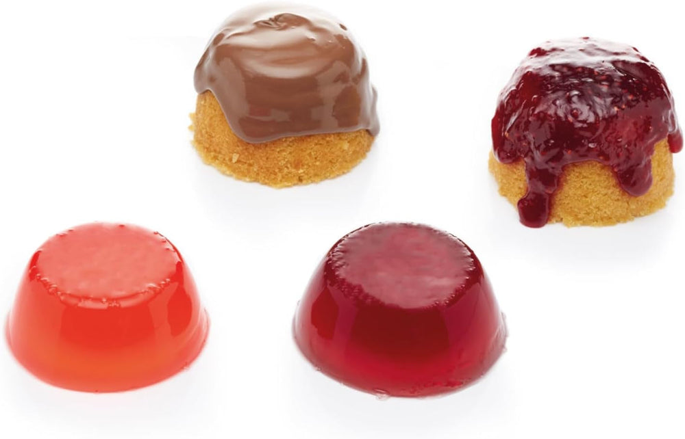 Kitchencraft Mini formičky na pudink Eloxovaný hliník 7,5 cm Sada 4 stříbrných pečicích forem a táců Naty Shop