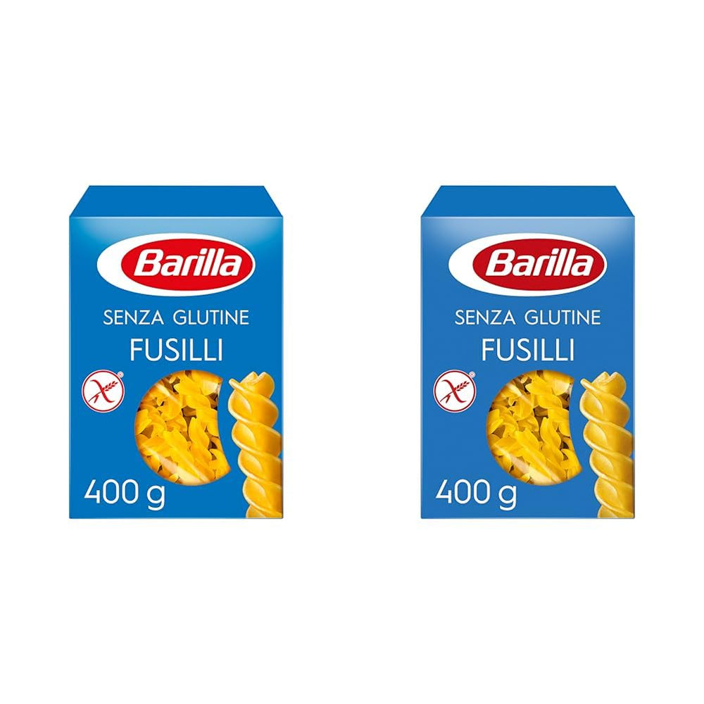 Bezlepkové těstoviny Barilla Fusilli z lahodné kukuřice a rýže - ideální pro lidi s celiakií nebo nesnášenlivostí lepku 400g