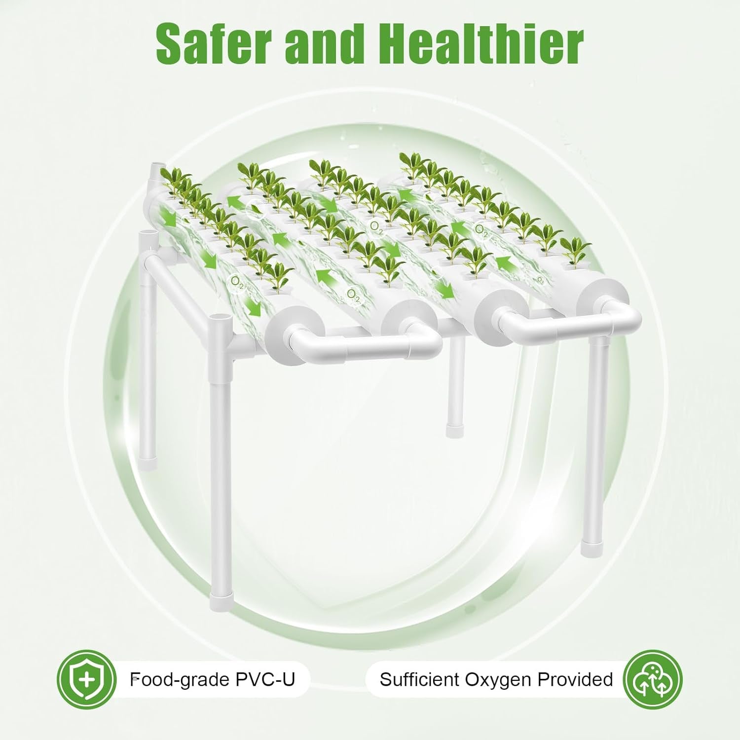 Hydroponická vertikální 1 vrstva 36 pozic Hydroponická věž 3,5 x 4,5 cm Hydroponický koš Zahradní vertikální pěstební box Kompletní sada Hydroponický experiment