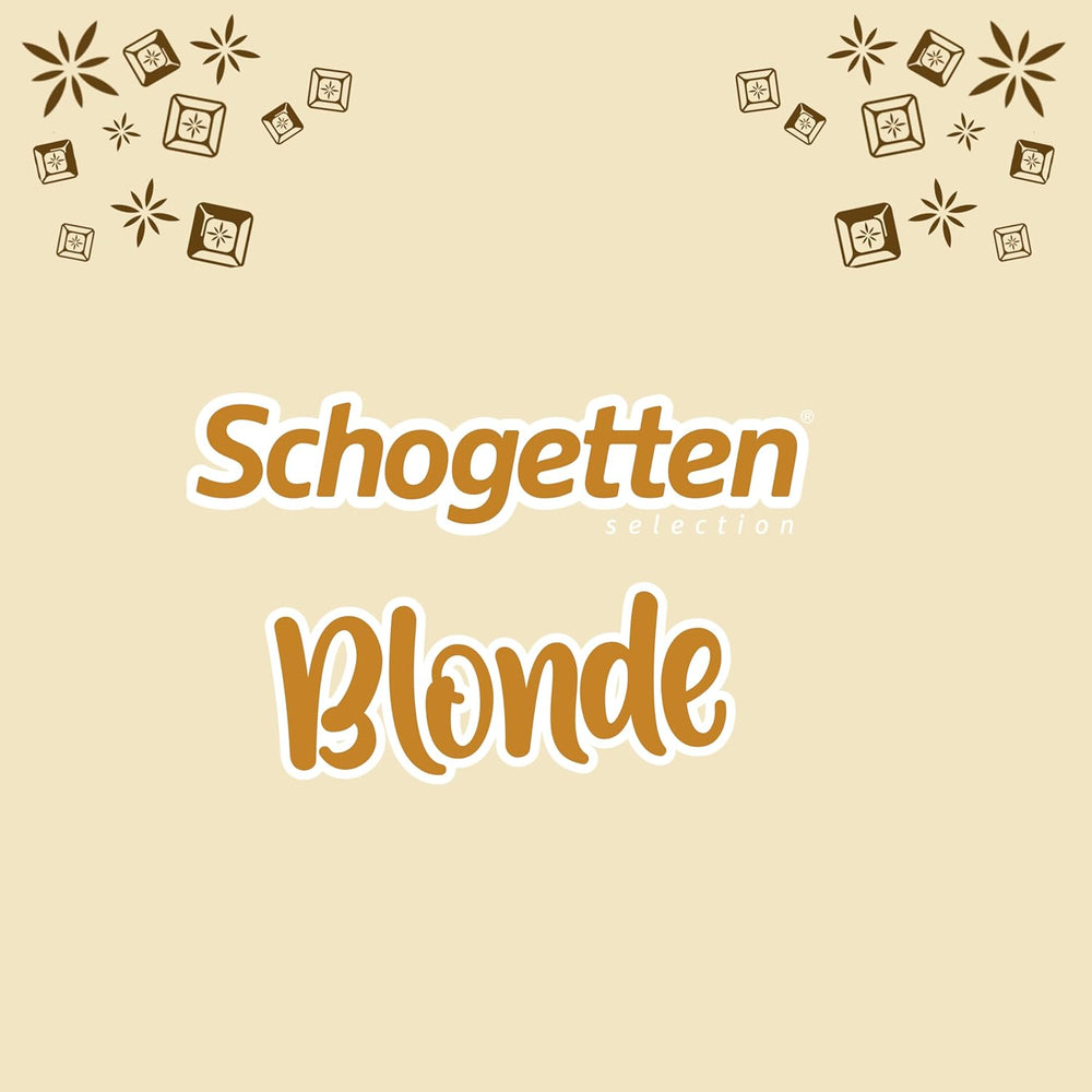 Schogetten Blonde Caramel | Karamel s bílou čokoládou a kousky karamelu | Čokoládová tyčinka 100g | Pohodlně porcované