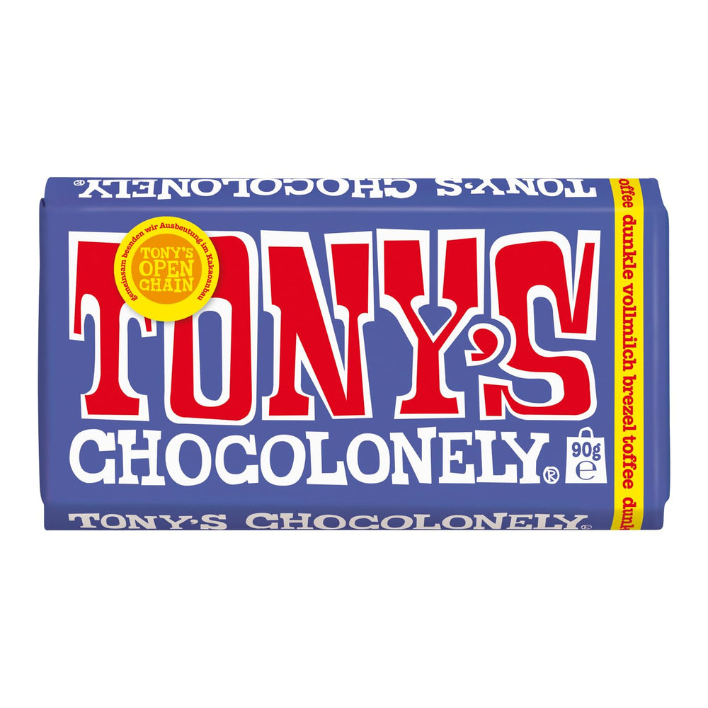 Tony's Chocolonely - Hořká čokoláda s mandlemi a mořskou solí 90g