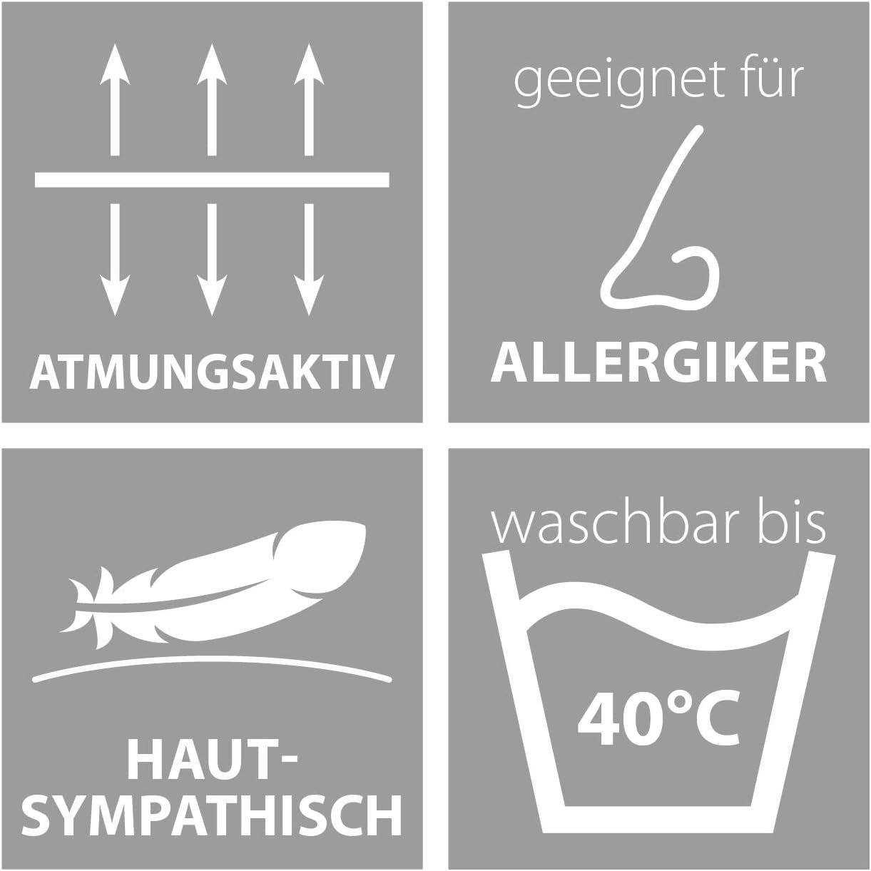 Traumnacht Green Basic Pillow Set format din două perne 80 X 80 Cm, certificat Oeko-Tex, produs în conformitate cu standardul de calitate german Perne standard Naty Shop