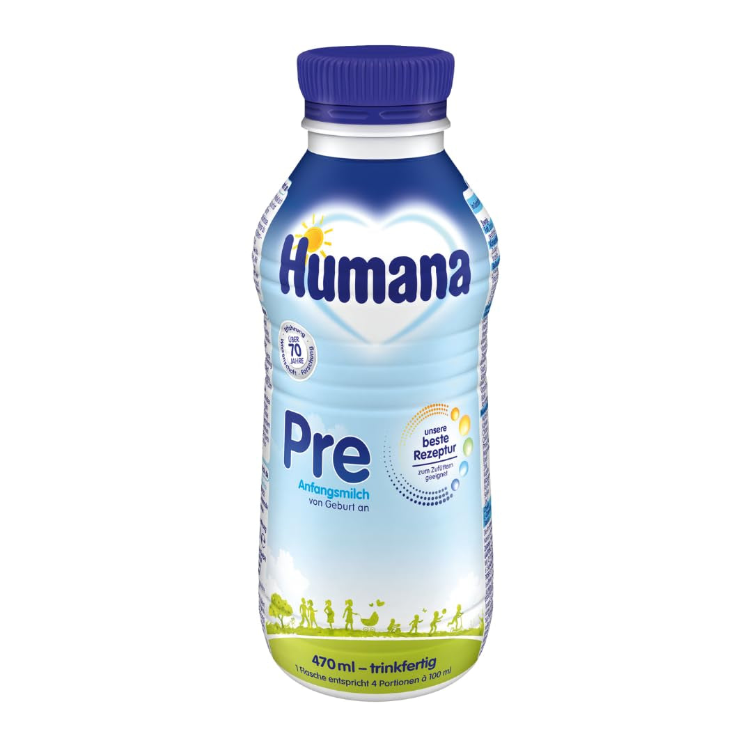 Humana PRE kojenecké mléko, připravené k pití, láhev 470 ml