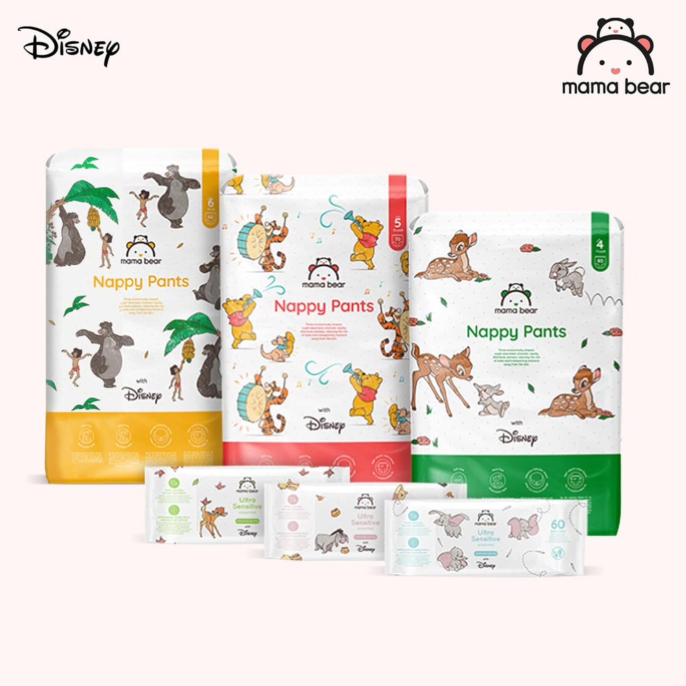 Značka Amazon: Mama Bear Disney Plenky, velikost 5 (12-17 kg) – měsíční krabička, bílá, 140 kusů (2 balení po 70)