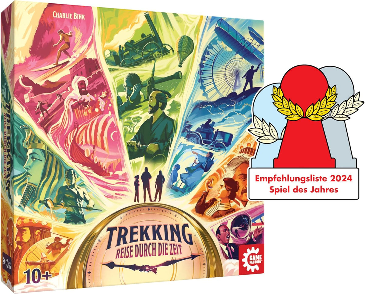 Game Factory 646098 Pěší turistika, Cestování časem, Stolní hra pro 1–4 hráče, Od 10 let, Rodinná hra