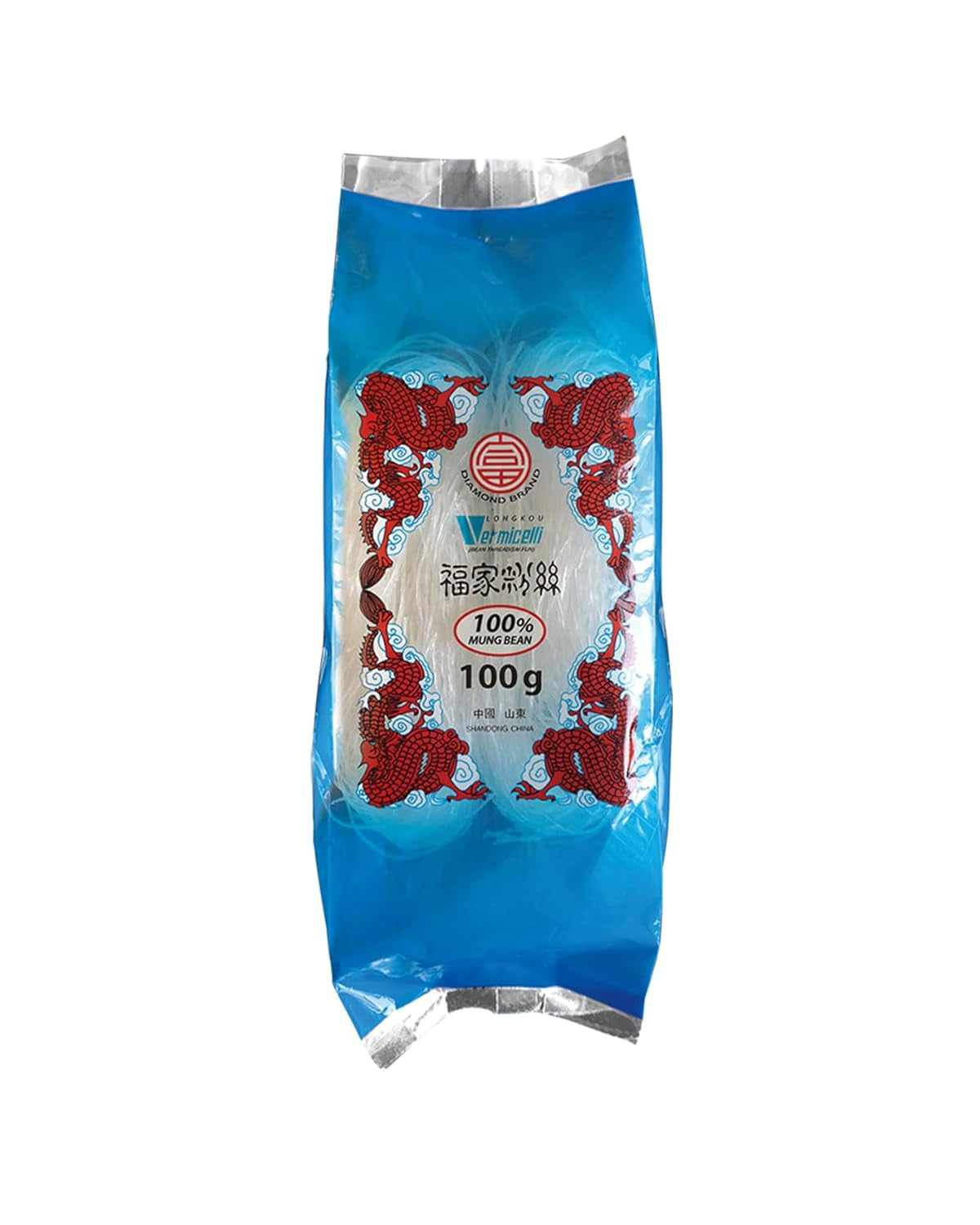 DIAMANTOVÉ skleněné nudle, dlouhé skleněné nudle, přirozeně veganské a bez lepku - 1 x 1 kg