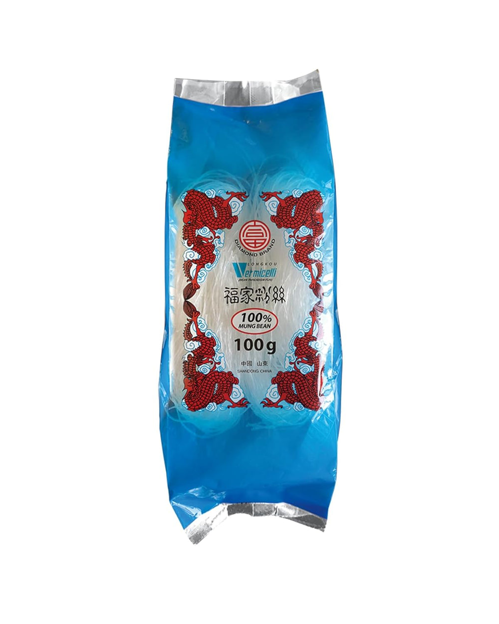 DIAMANTOVÉ skleněné nudle, dlouhé skleněné nudle, přirozeně veganské a bez lepku - 1 x 1 kg