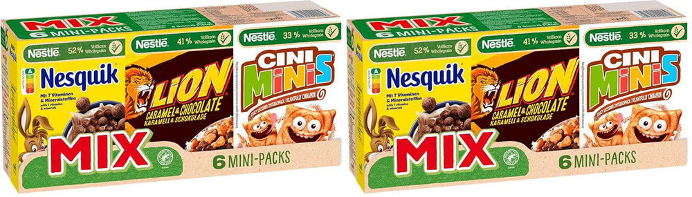 Nestlé Mix cereální mini balíčky, 6 kusů, 1 balíček (1x200g až 4x30g, 2x40g)