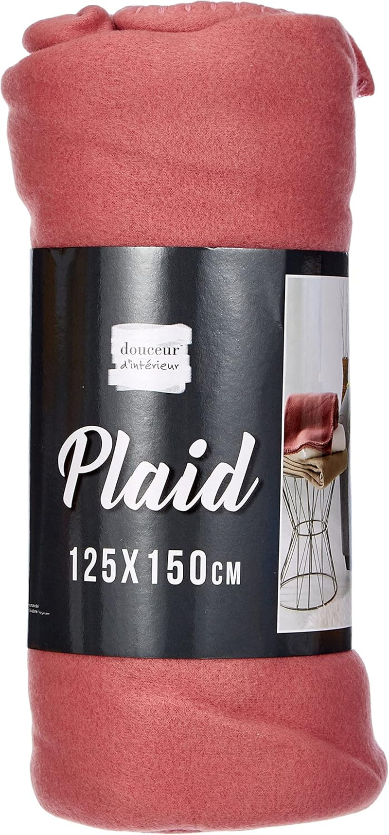 Douceur D'Intérieur, Milou pătură fleece antic roz, 125 X 150 Cm Paturi si Cuverturi Douceur d'IntÃ©rieur