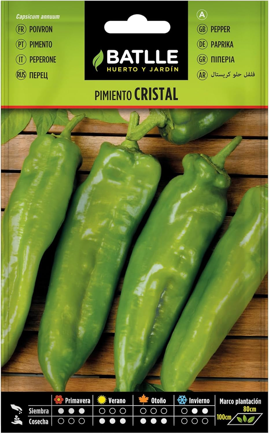 Batlle Gemüsesamen - Chili Paprika - Pimiento Padrón (150 Samen)