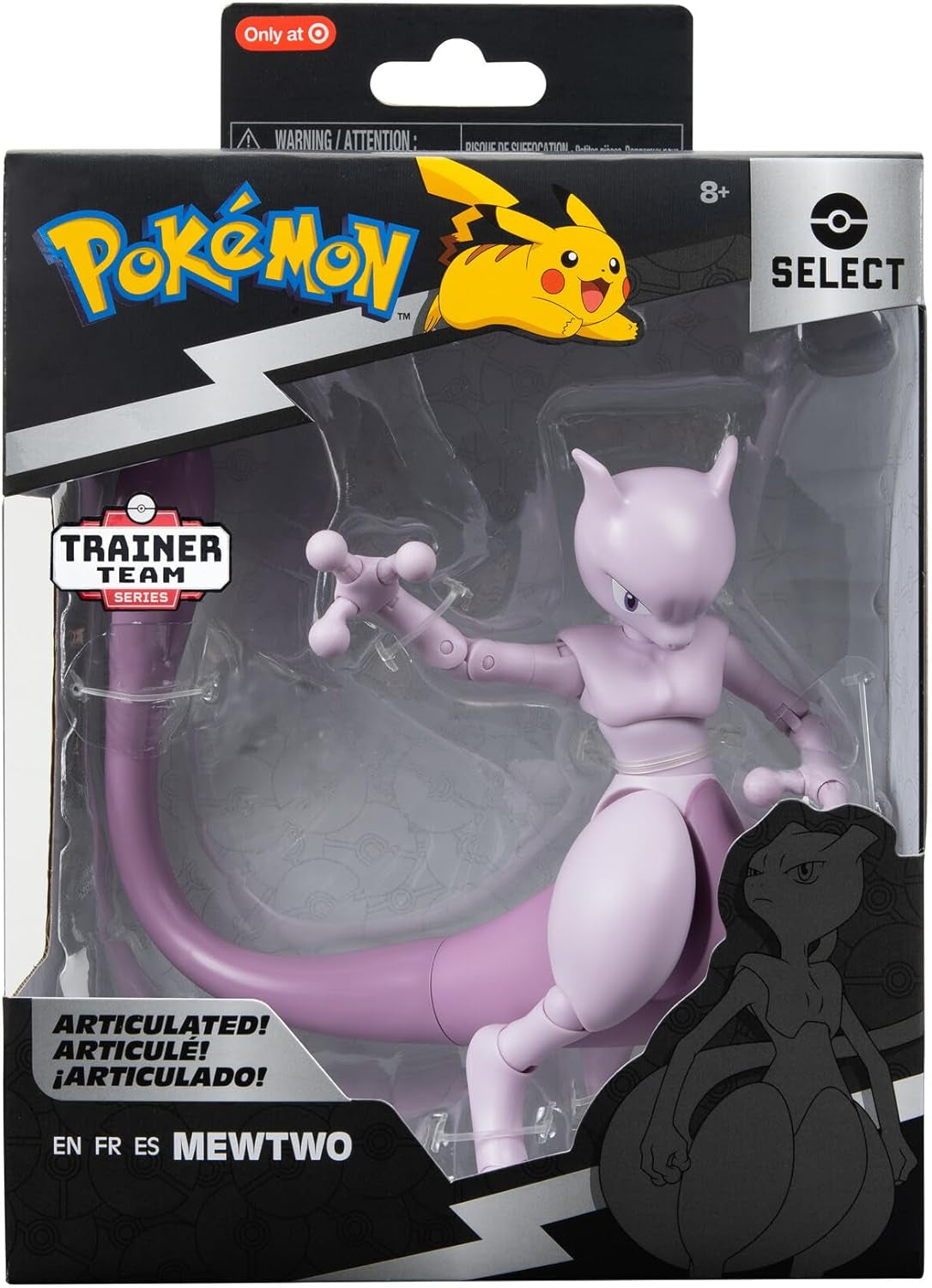 Pokémon Pkw2417-15Cm Select Figure - Mewtu Oficiální pohyblivá figurka Akční figurky Naty Shop