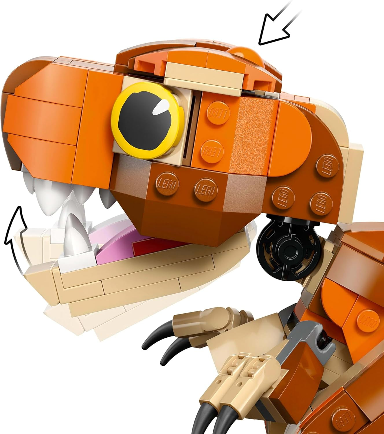 LEGO Jurassic World Little Eatie: Stavebnice T. Rex pro chlapce a dívky 7letá stavebnice dinosaura Dětský dárkový model s pohyblivými ústy, hlavou a ocasem 76967 Stavebnice Besuche den LEGO-Store