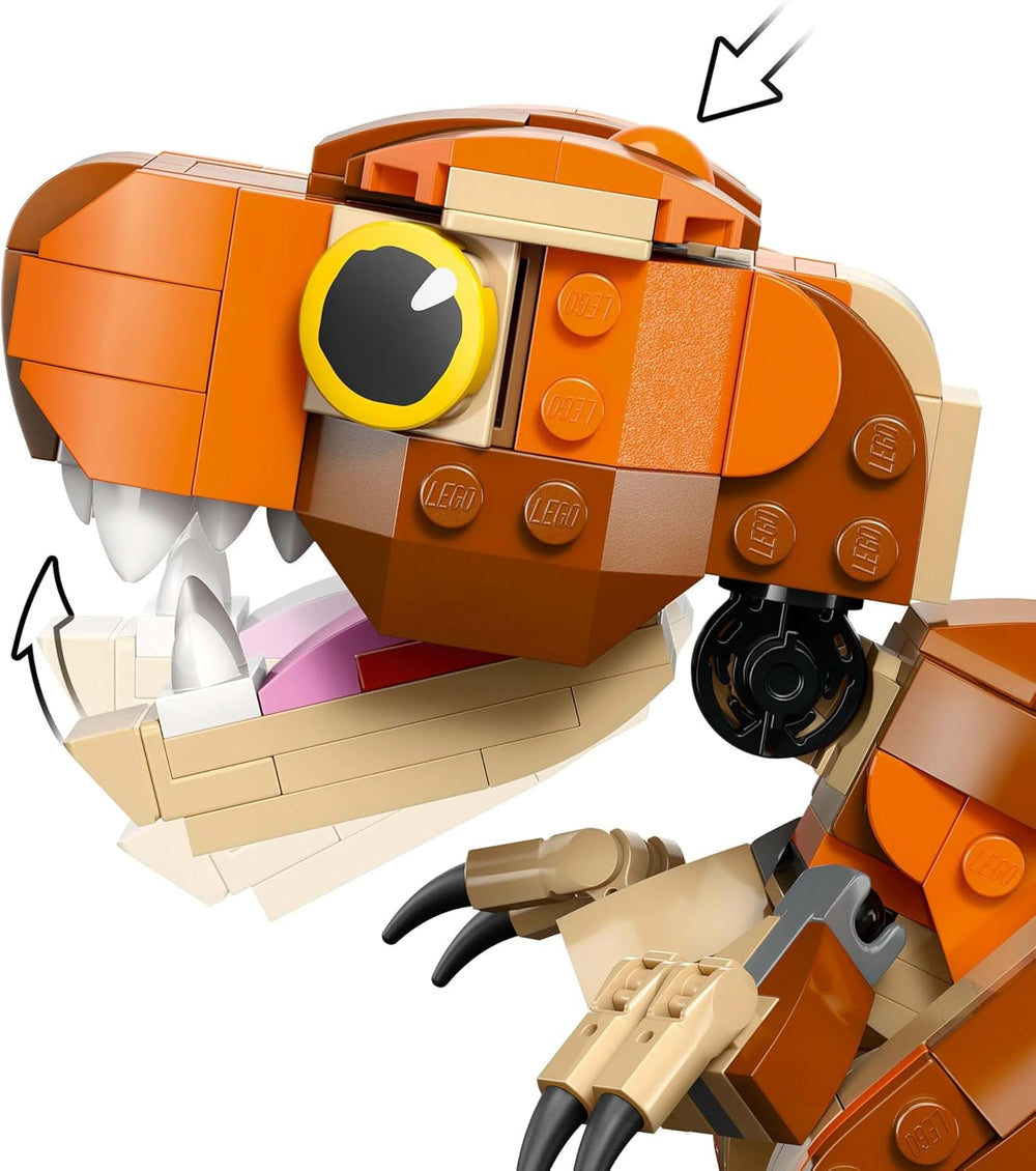 LEGO Jurassic World Little Eatie: Stavebnice T. Rex pro chlapce a dívky 7letá stavebnice dinosaura Dětský dárkový model s pohyblivými ústy, hlavou a ocasem 76967 Stavebnice Besuche den LEGO-Store