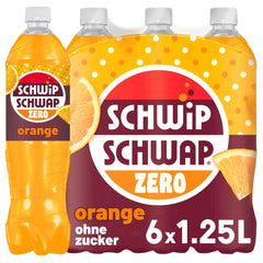 Schwip Schwap Zero Orange, nealkoholický nápoj s příchutí pomeranče, sada 6 x 1,25 litrů Nealkoholické nápoje Naty Shop Nová verze