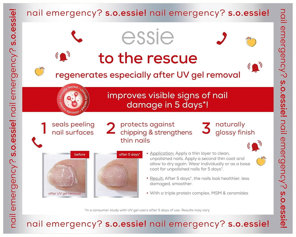 Essie Nail Rescue Kit: Meruňkový vonný olej na nehty a kůžičku + To the Rescue Repair Lak na nehty