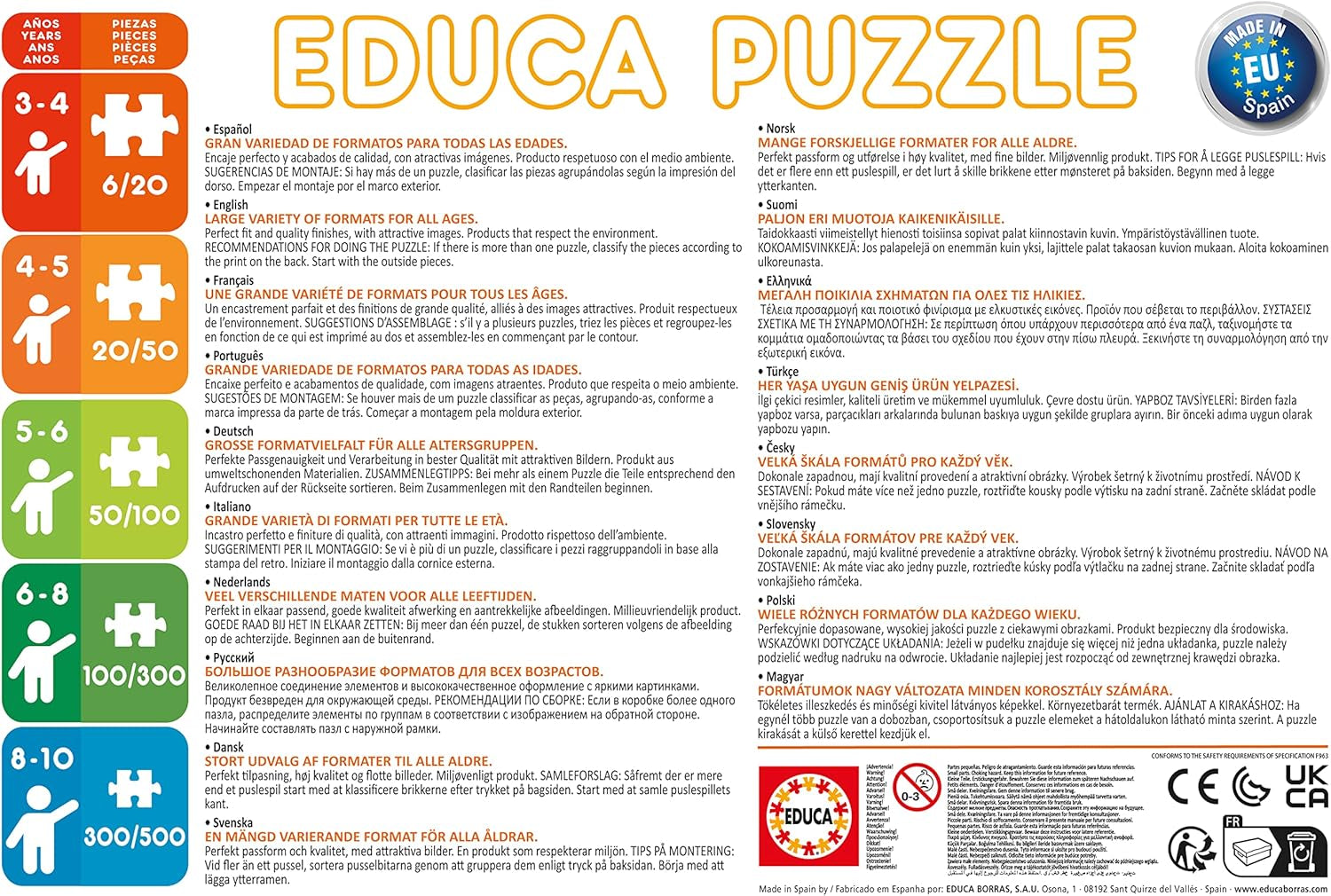 Educa - Puzzle 200 piese | Parada Disney, puzzle 200 piese pentru copii de la 6 ani, Disney World (13289) Puzzle Naty Shop