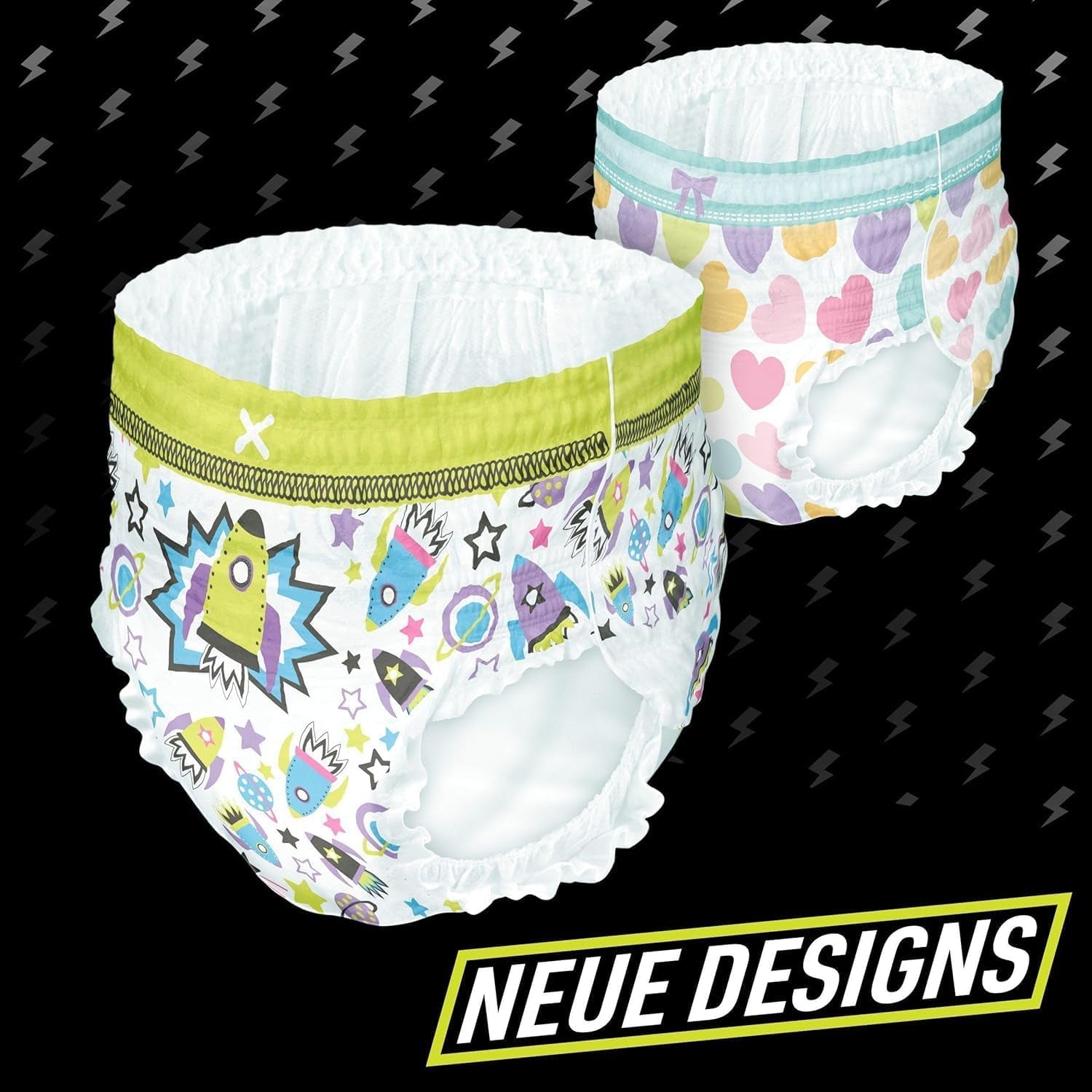 Pyžamové kalhoty vesmírné lodi, 10 balení absorpčních nočních kalhot, 7 let, 17 kg–30 kg, celonoční ochrana proti úniku