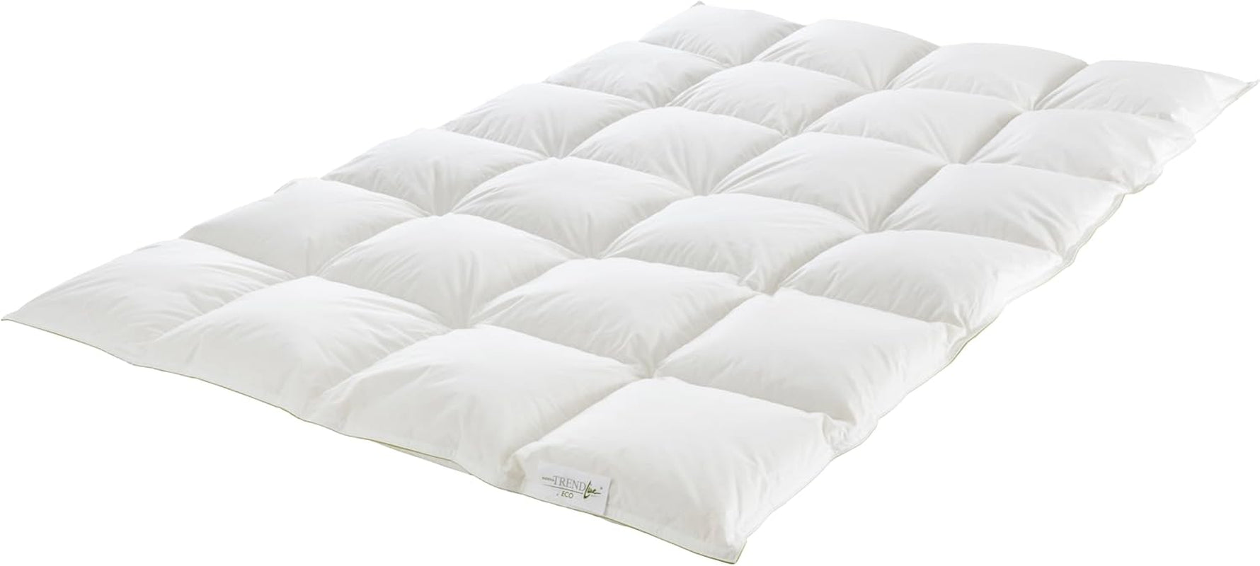 Badenia Trendline Eco teplá přikrývka s 90 % prachového peří a 10 % peří I. třída, 135 X 200 cm, bílá, certifikovaná Oeko-Tex, vyrobena v souladu s německým standardem kvality Přikrývky a přikrývky Naty Shop