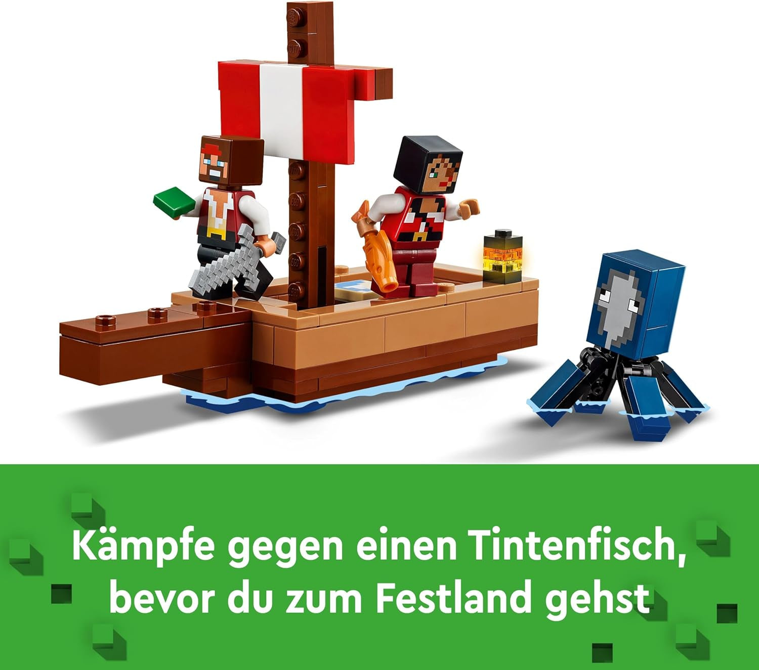LEGO Minecraft Plavba pirátskou lodí Oliheň a velbloud Postava piráta Hračka na stavbu lodi Dárek pro chlapce a dívky 8 let 21259 Stavebnice Besuche den LEGO-Store