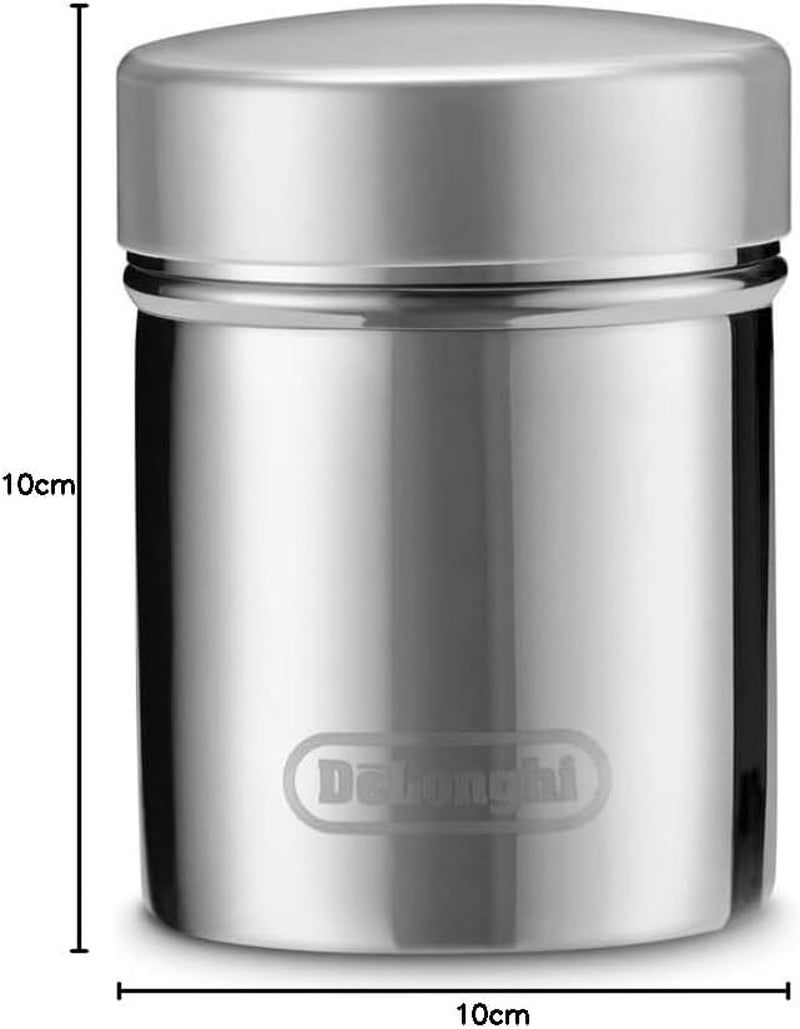 De'Longhi DLSC061 Shaker pentru cacao din oțel inoxidabil, 175 ml, argintiu