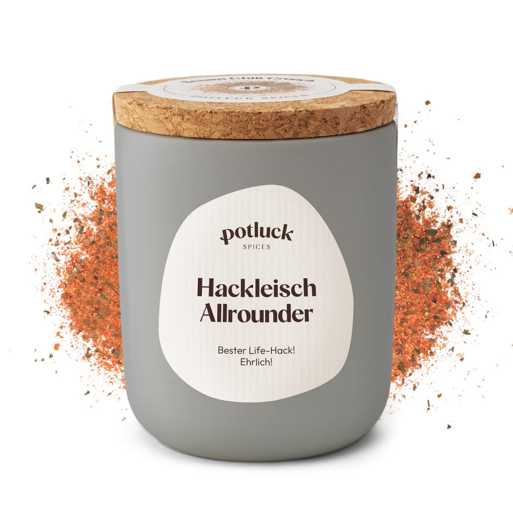 Potluck | Spice Burger | Würzmischung im Keramiktopf | 100 g | Veganské, bezlepkové a s přírodními ingrediencemi